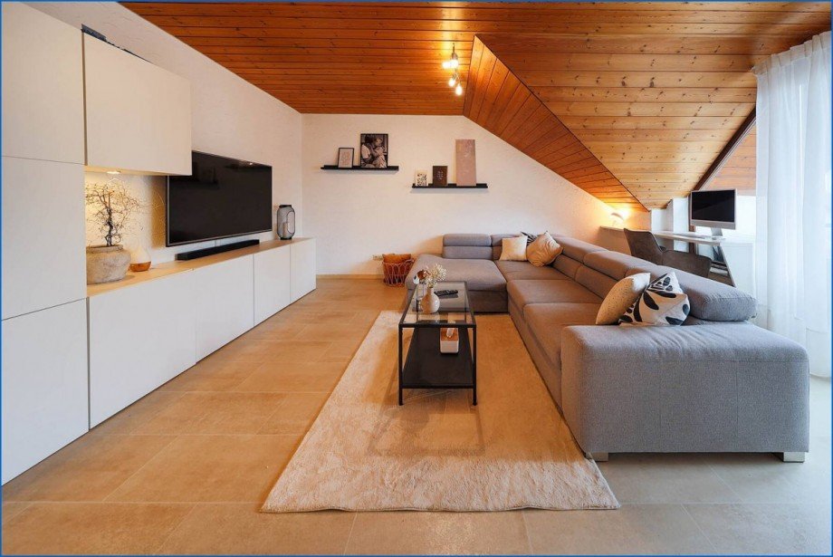 Wohnzimmer Etagenwohnung Rielasingen-Worblingen