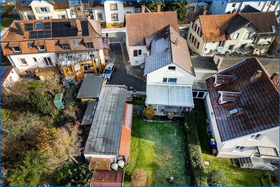 Drohnen Blick 01 Einfamilienhaus Singen am Hohentwiel