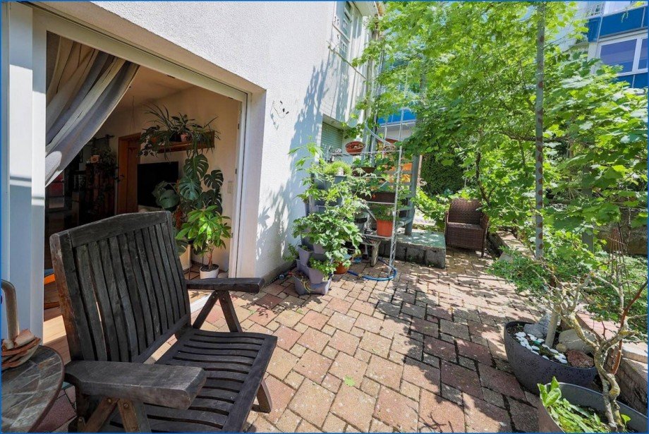 sonnige Terrasse Mehrfamilienhaus Singen am Hohentwiel