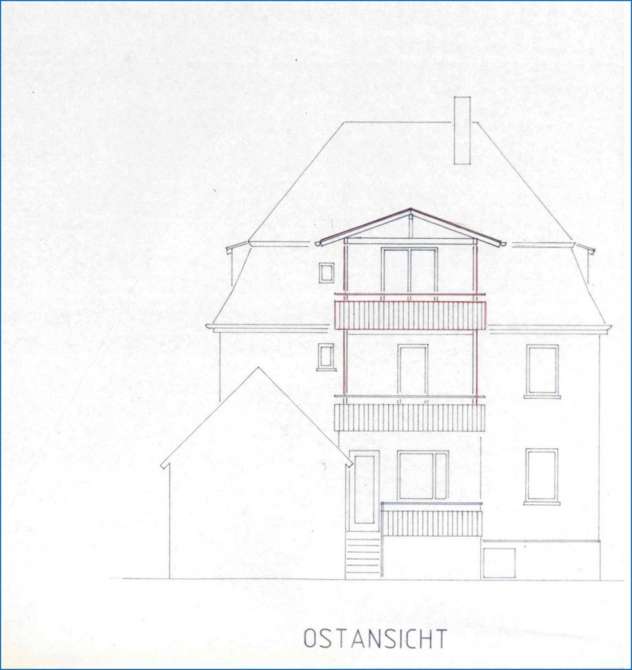 Ansicht Ost Mehrfamilienhaus Radolfzell am Bodensee