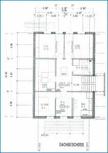 Grundriss Dachgescho� Sehr sch�nes, gro�z�giges Einfamilienhaus in Top-Wohnlage in Stockach - Nellenburg frei nach Abspr.
