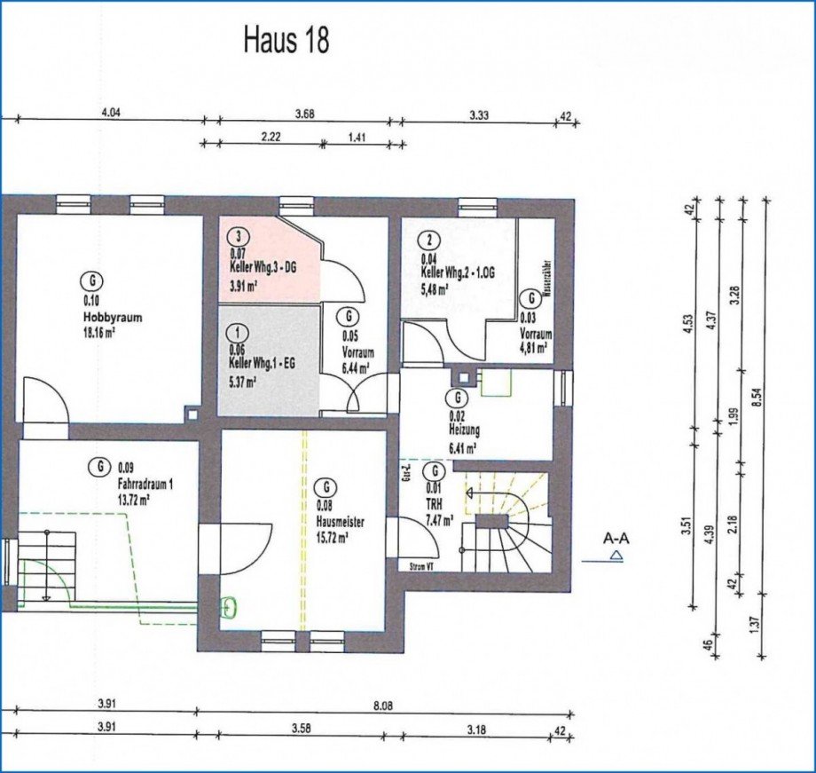 Grundriss KG Dachgeschosswohnung �berlingen am See
