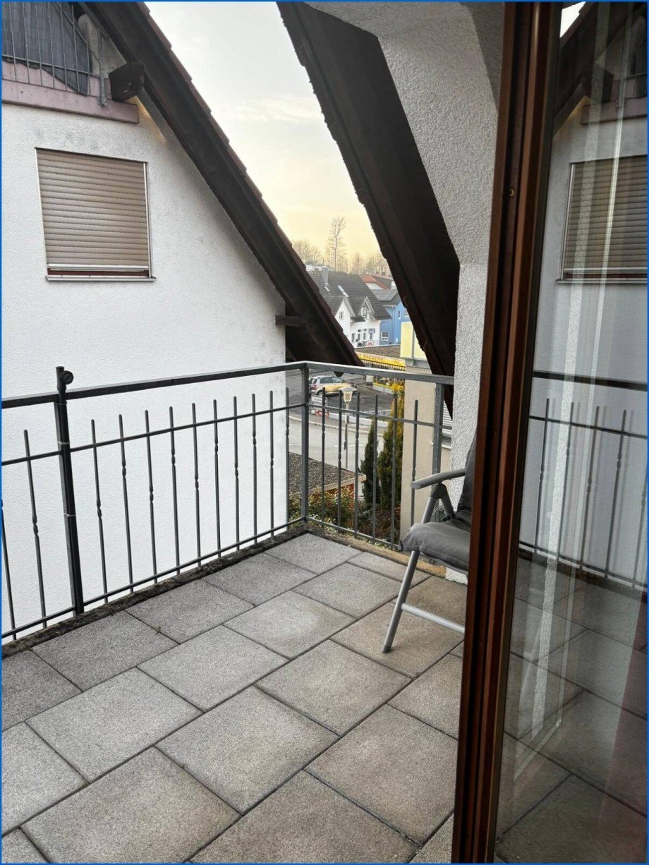 Balkon rechte Seite Dachgeschosswohnung Meersburg