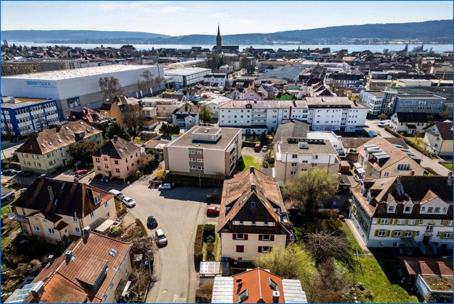 Haus Ansicht von oben Etagenwohnung Radolfzell am Bodensee