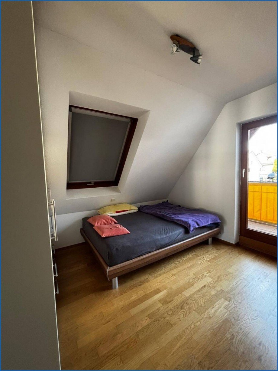 Schlafzimmer Dachgeschosswohnung Meersburg