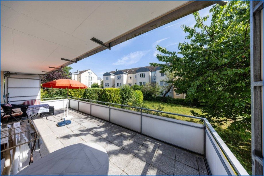 Blick vom Balkon Erdgeschosswohnung �berlingen am See