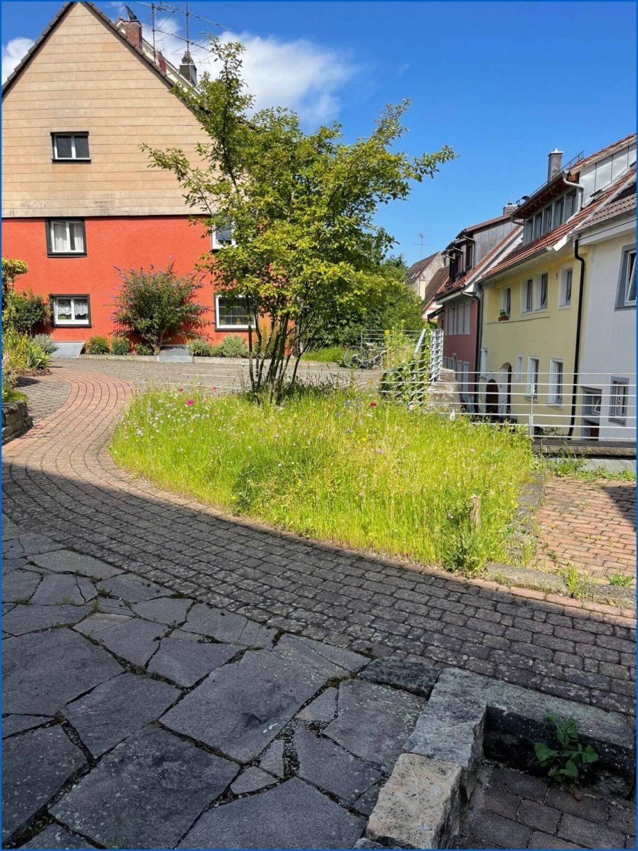 Aussicht Hinterhof Mehrfamilienhaus �berlingen