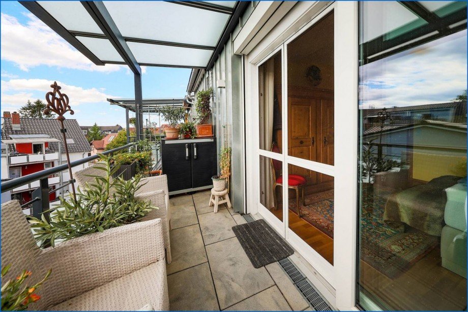 Balkon 2 von Schlafzimmer Dachgeschosswohnung Radolfzell am Bodensee