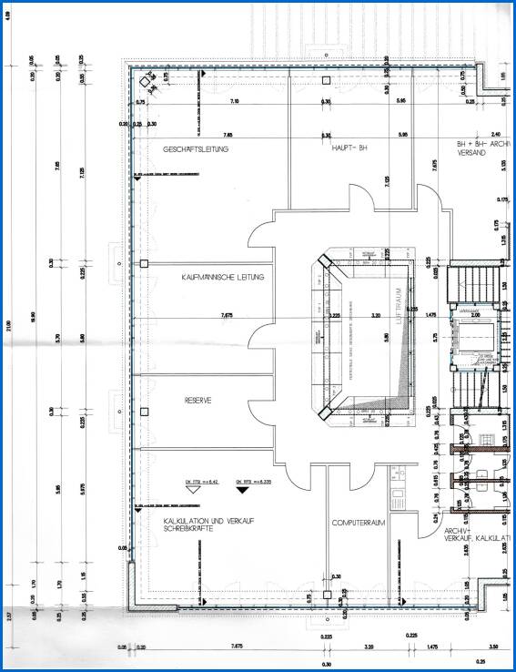 Grundriss B�rohaus 2.OG B�ro / Praxis Radolfzell am Bodensee