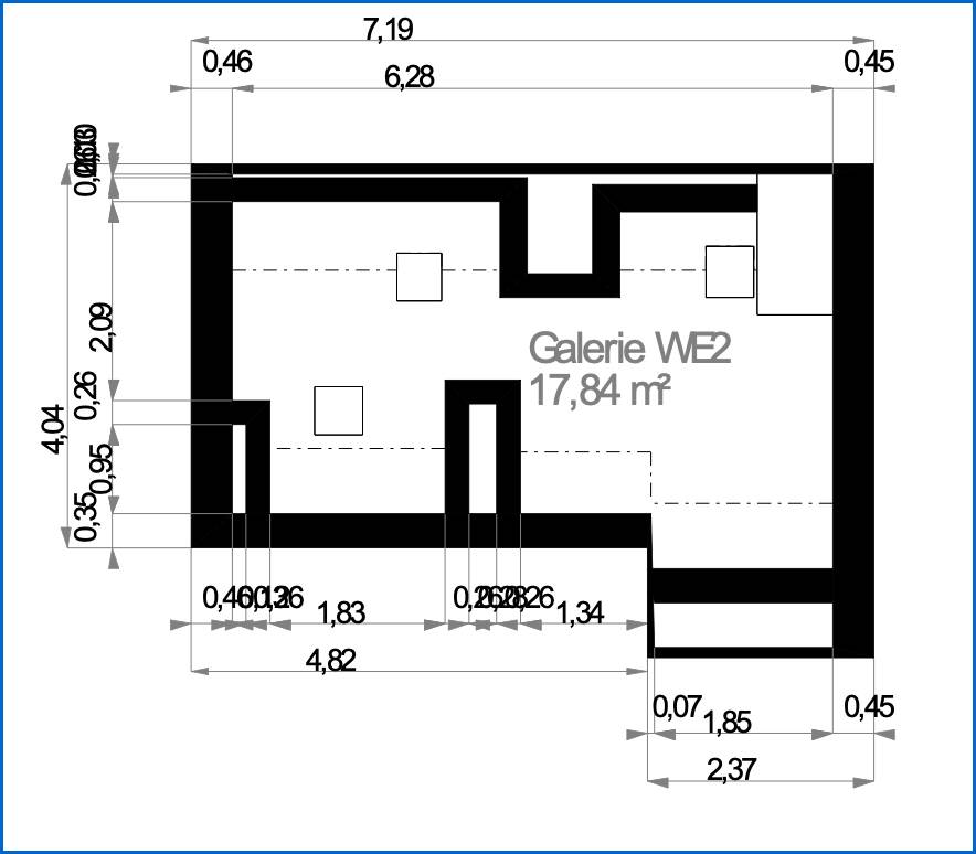 Grundriss SP Etagenwohnung M�hlingen / Zoznegg