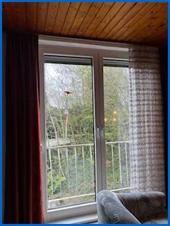 Bodentiefe Fenster Dachgeschosswohnung �hningen / Schienen