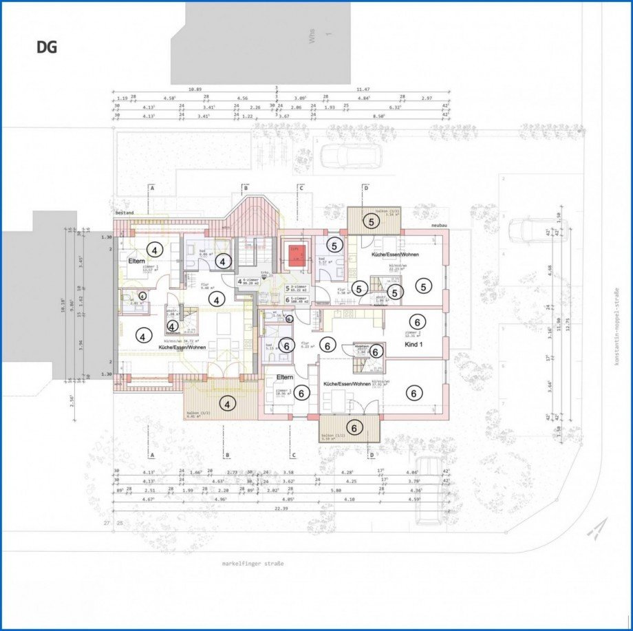 Grundriss DG Etagenwohnung Radolfzell am Bodensee