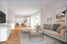 Wohnzimmer 16 Neubau Wohnungen in Radolfzell-G�ttingen:
4,5 Zi. Wohnung im DG mit 2 Balkonen!