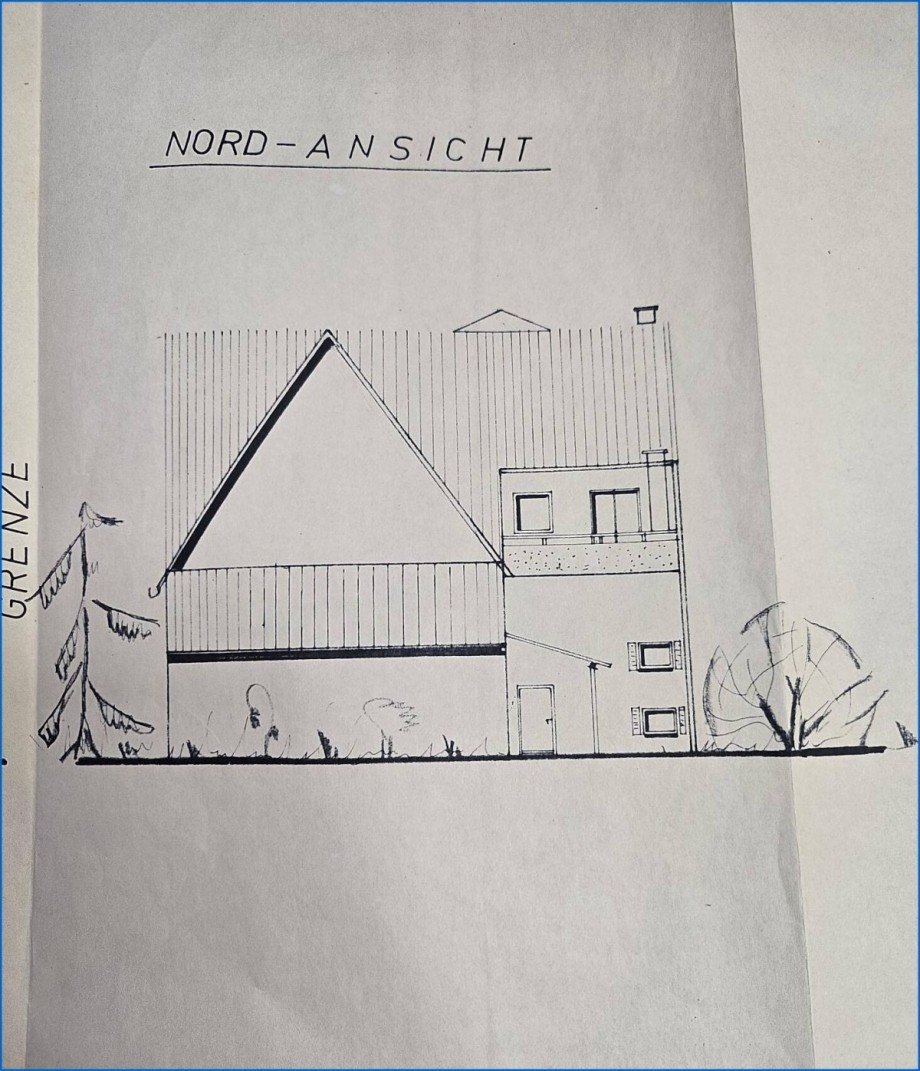 Ansicht Nord Einfamilienhaus Stei�lingen