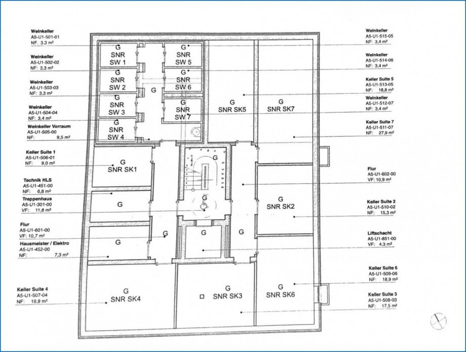 KG Grundriss Etagenwohnung Bodman-Ludwigshafen / Bodman