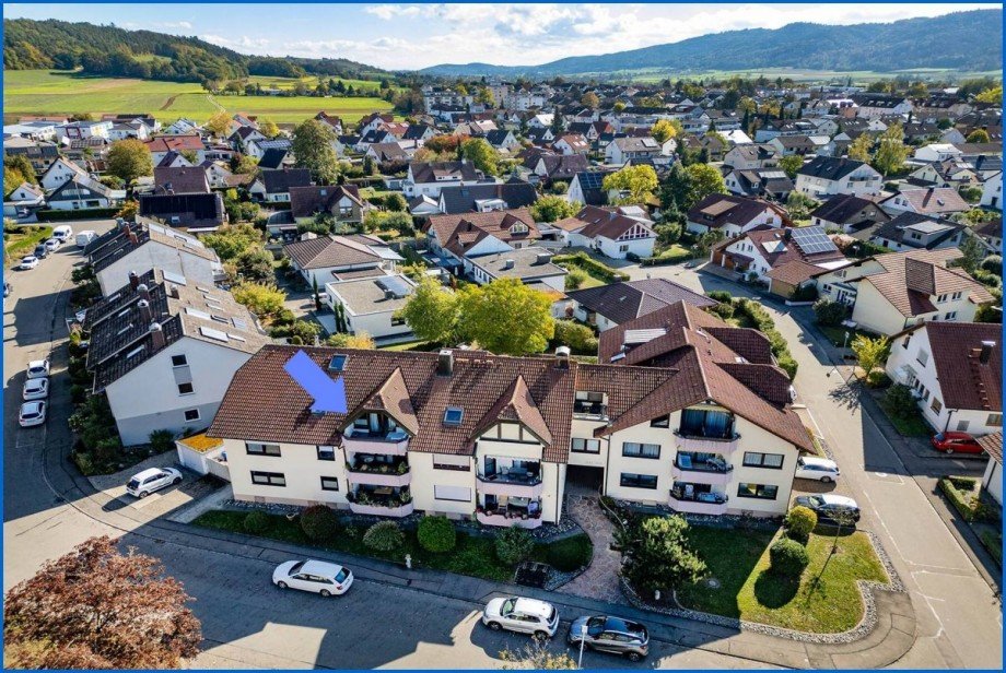 Au�enansicht oben Etagenwohnung Rielasingen-Worblingen