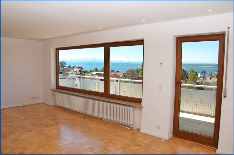 Wohnzi.EG.Aussicht Zweifamilienhaus Meersburg