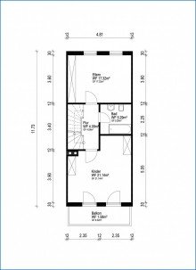 OG Grundriss RZ-B�hringen: noch Vermietetes Reihenmittelhaus m. Carport, in ruhiger u. kinderfreundlicher Lage!