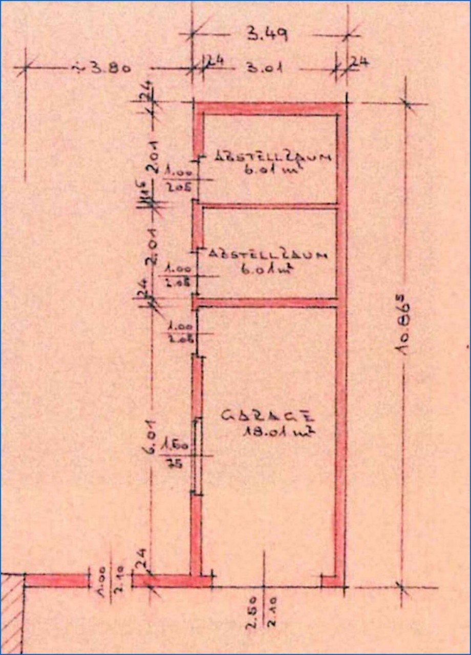Grundriss Garage Nr.5 Einfamilienhaus Singen am Hohentwiel