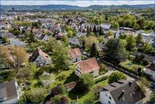 Luftbild Singen-Nord, villenartiges Anwesen mit gro�em, idyllischen Grundst�ck in bester Lage!