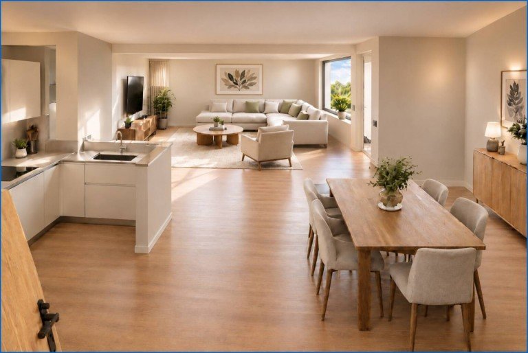 Innenansicht visuell Radolfzell am Bodensee Etagenwohnung Neubau Radolfzell: stadtnahe 3,5 Zi.- Wohnung mit 2 x Balkon, Aufzug, Altersgerecht,nur 5 Einheiten!