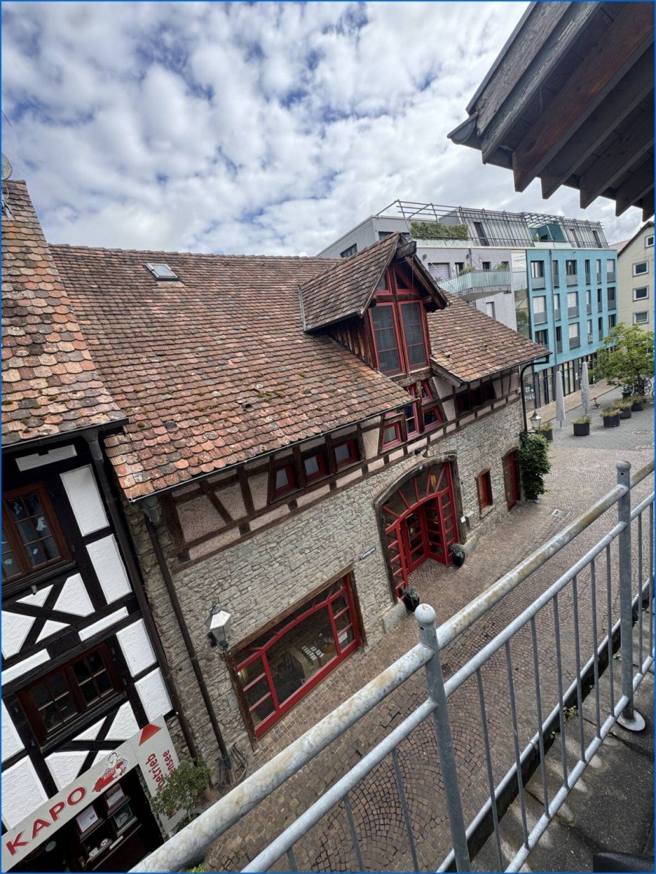 Blick Terrasse Etagenwohnung Radolfzell am Bodensee