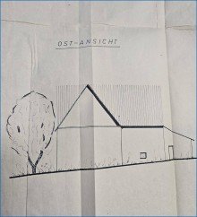 Ansicht Ost Steisslingen: Einfamilienhaus m. sch�nem, gro�em Bau-Grundst�ck (knapp 1000 qm) u. viel Nutzfl�che!