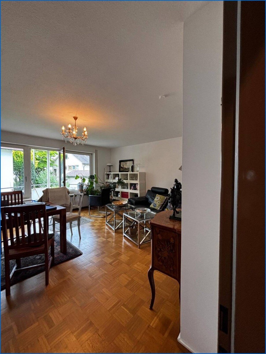 Blick ins Ess- Wohnzimmer Erdgeschosswohnung Bodman-Ludwigshafen