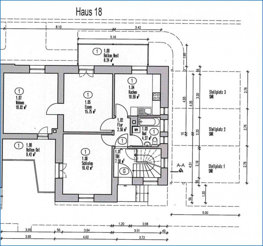 Grundriss EG Whg.1 Erdgeschosswohnung �berlingen am See