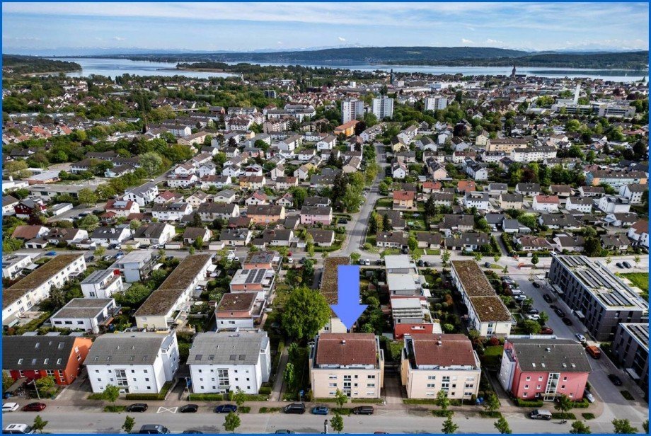 Drohne Seesicht Etagenwohnung Radolfzell am Bodensee