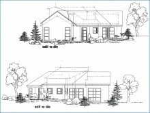 Ansichten Osten_s�den Neuer Preis - Sch�nes Architektenhaus mit gro�em Garten in l�ndlichem Idyll - sofort beziehbar!