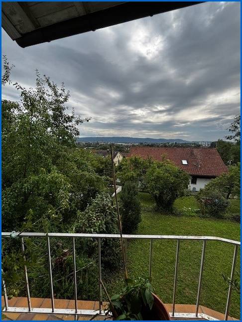 Aussicht von Erdgescho� Balkon_linke Seite Mehrfamilienhaus Radolfzell am Bodensee