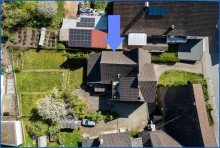 Drohne Steisslingen: Einfamilienhaus m. sch�nem, gro�em Bau-Grundst�ck (knapp 1000 qm) u. viel Nutzfl�che!