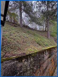 Aussicht vom Eingang Dachgeschosswohnung �hningen / Schienen