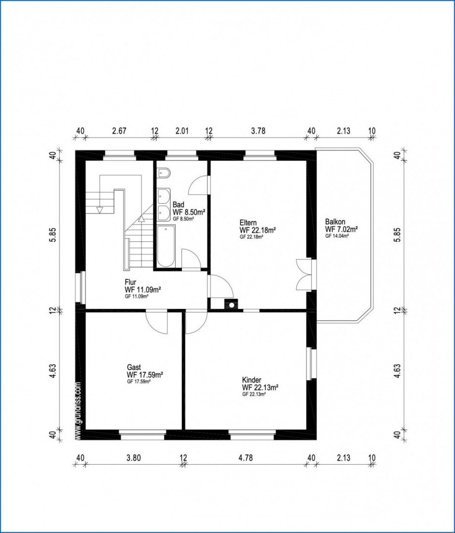 OG Grundriss Einfamilienhaus Singen