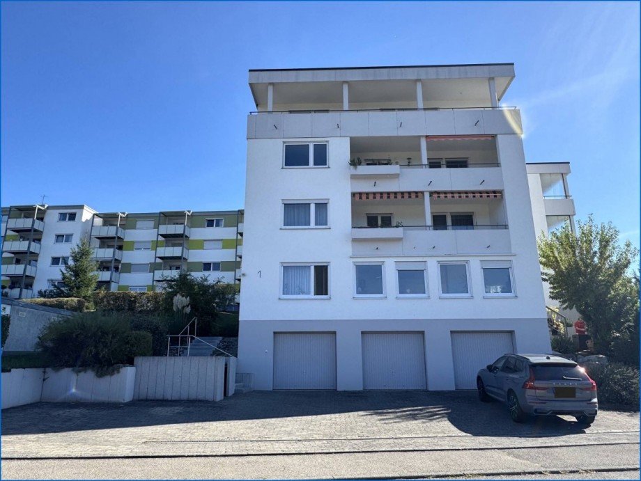 West-Ansicht Dachgeschosswohnung Stockach