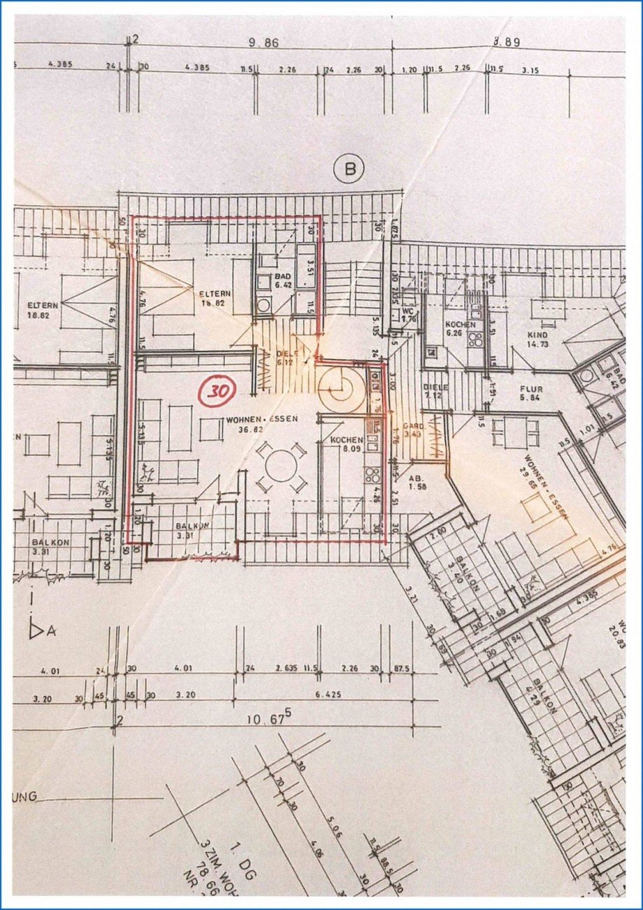 Grundriss Whg. Etagenwohnung Radolfzell am Bodensee