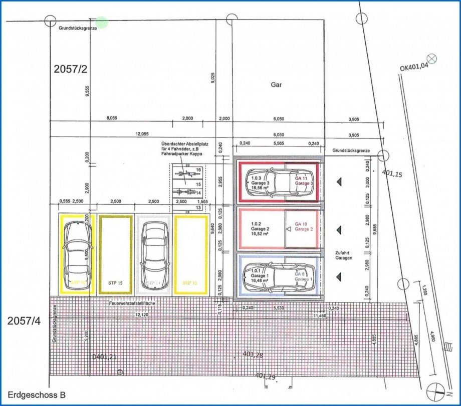 EG Parken Grundriss Etagenwohnung Radolfzell am Bodensee