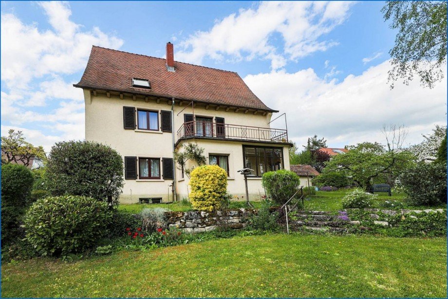 Ansicht seitlich Einfamilienhaus Singen