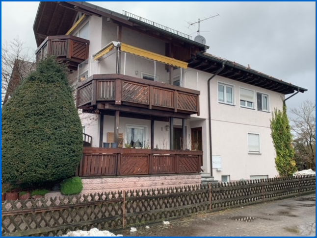 Ansicht Balkon 1.OG Etagenwohnung Radolfzell am Bodensee