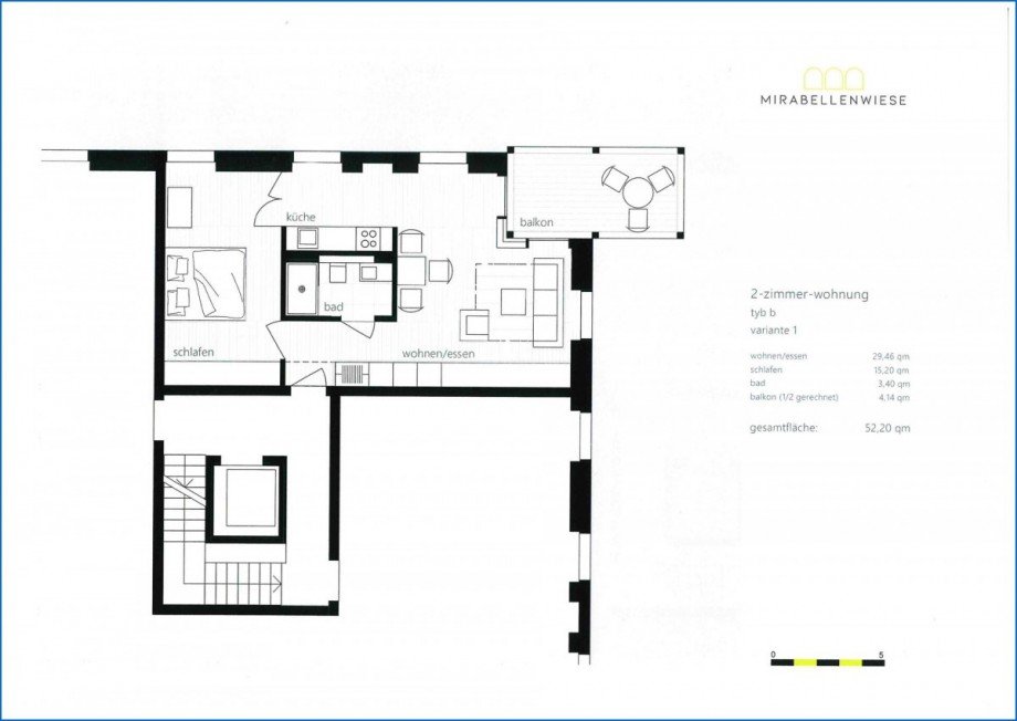 Grundriss Whg. Nr. 30 Etagenwohnung Radolfzell am Bodensee / Mettnau