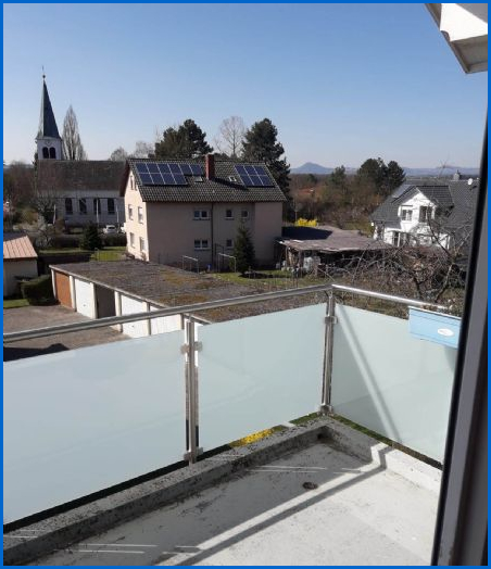Ausblick vom Balkon Dachgeschosswohnung Stei�lingen