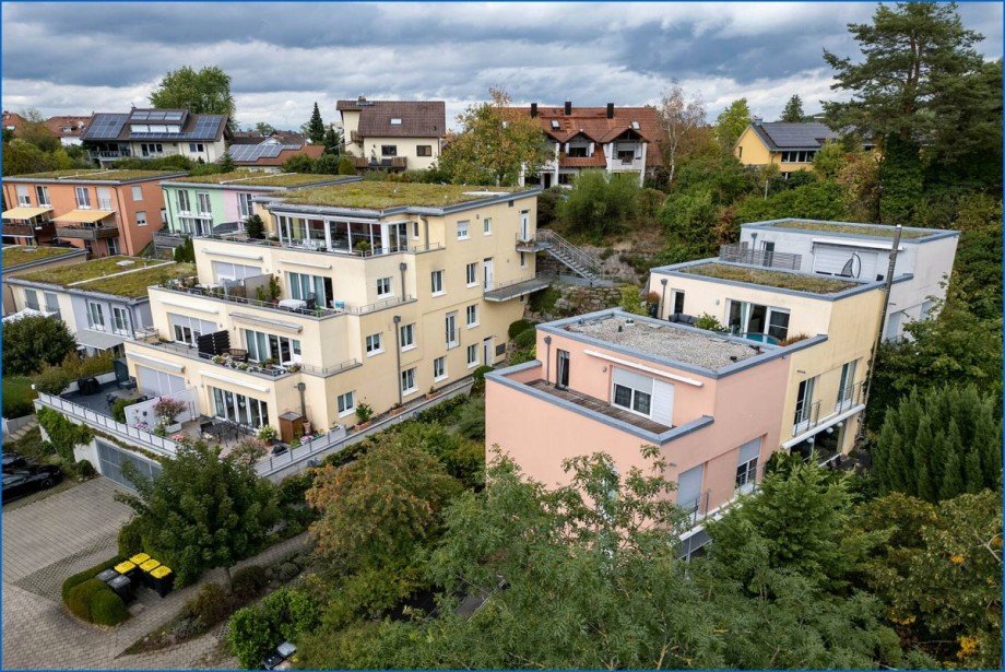 Drohne Reihenmittelhaus Rielasingen-Worblingen / Worblingen