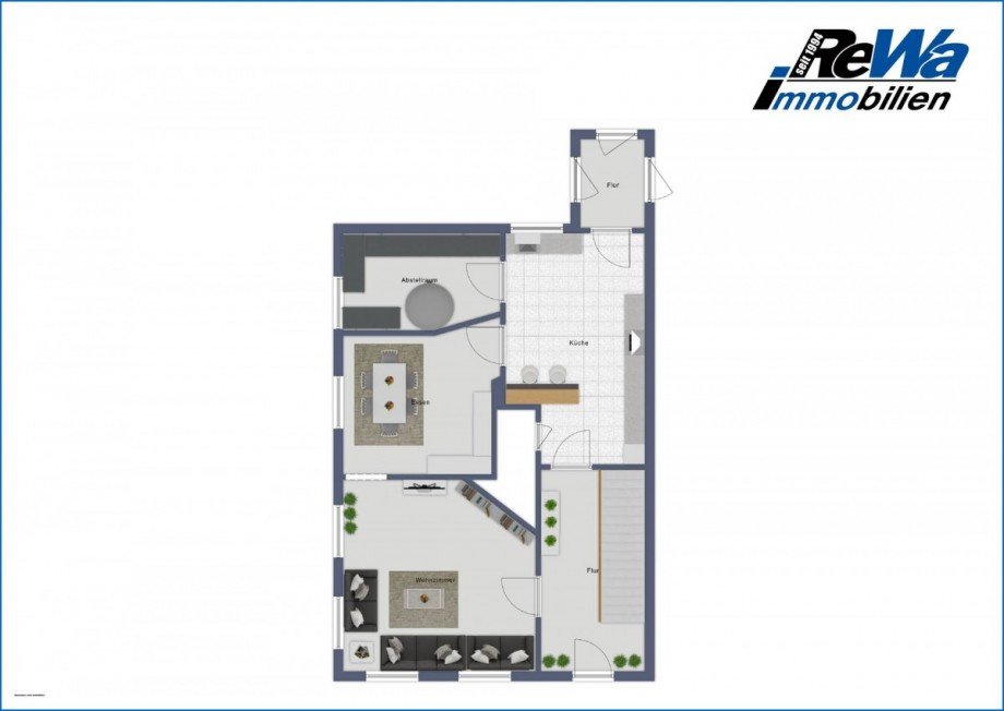 Grundriss EG Kopie Einfamilienhaus Mengen / Rosna