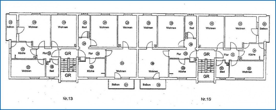 Grundriss 1OG Etagenwohnung Radolfzell am Bodensee
