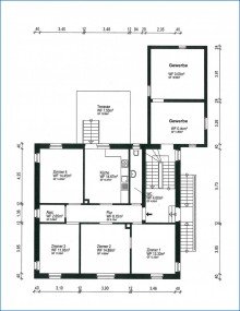 EG Grundriss RZ-City / Mehrfamilienhaus mit 3 Wohnungen, gro�em Grundst�ck, Doppel-Garagen usw. ideale Lage!