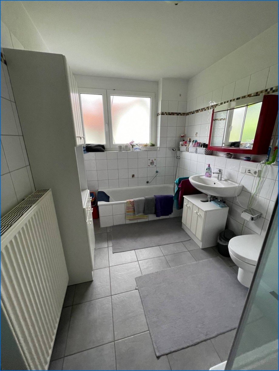 Blick Bad Doppelhaush�lfte Gailingen am Hochrhein