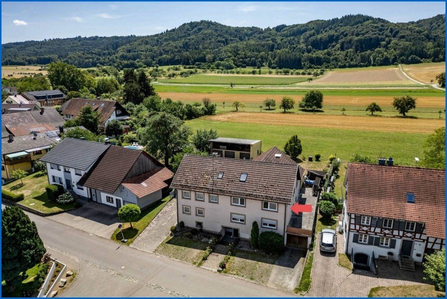 Haus Ansicht von Oben Etagenwohnung Singen / Bohlingen