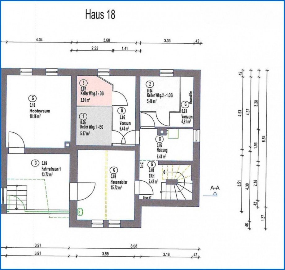 Grundriss Keller Haus 18 Erdgeschosswohnung �berlingen am See