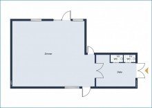 Grundrissplan Bezugsfrei! Halle / Lagerhalle in Radolfzell mit 280 qm Fl�che.
